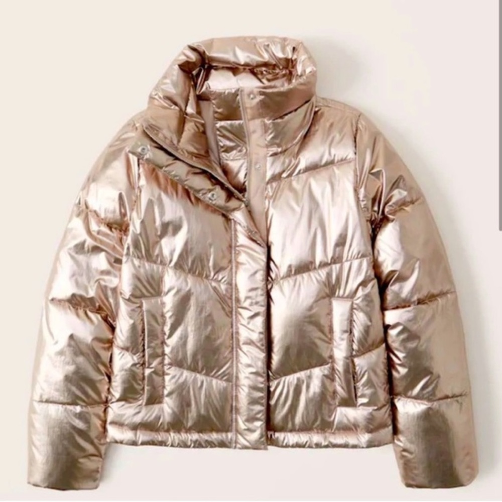 Abercrombie Metallic Puffer Jacket